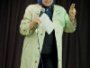 GWYNETH ROPER of Altrincham Unitarian Chapel performing the 'Dunham Road version of All That Jazz from Chicago'.