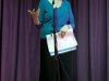 SUSAN STERN of Yeshuran Synagogue reciting poetry she has written on a Jewish theme.
